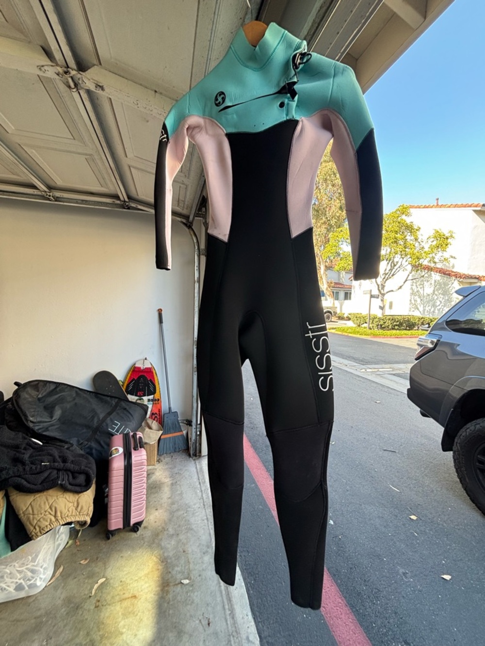 Sisstr Women’s Black, Mint & Pink Full Wetsuit